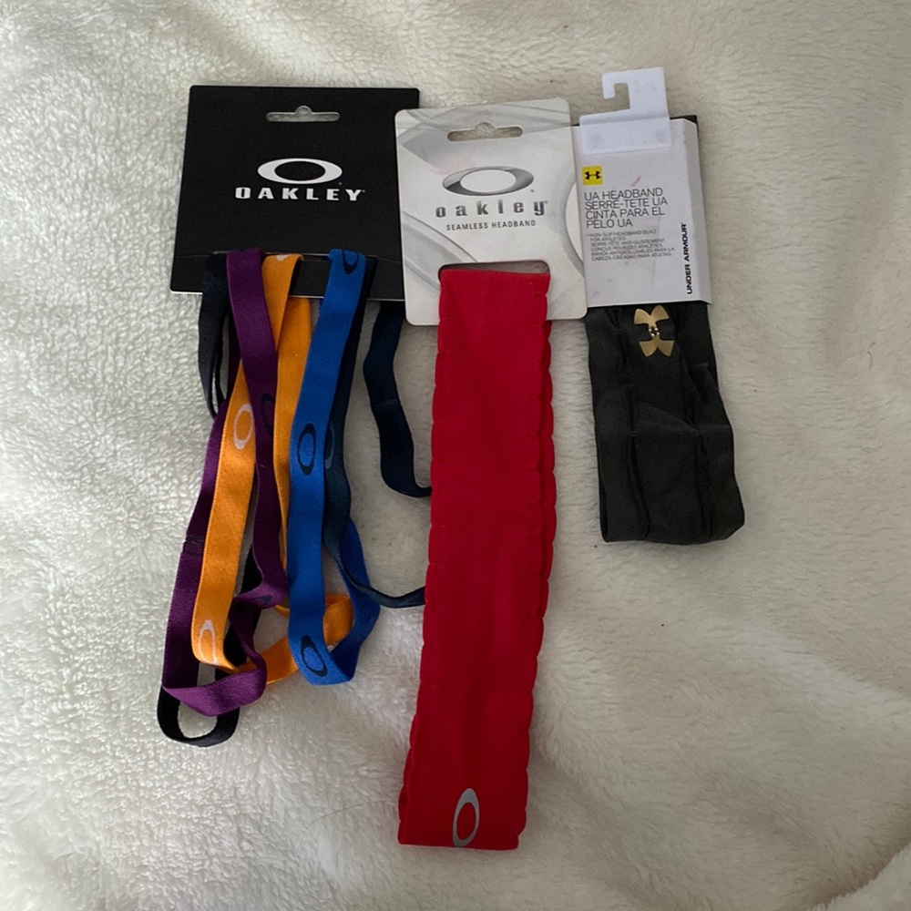 Brand new UA and Oakley headbands!!!